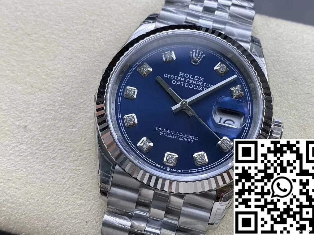 Stainless Datejust Rolex VS Factory 36MM Steel M126234-0037 0308